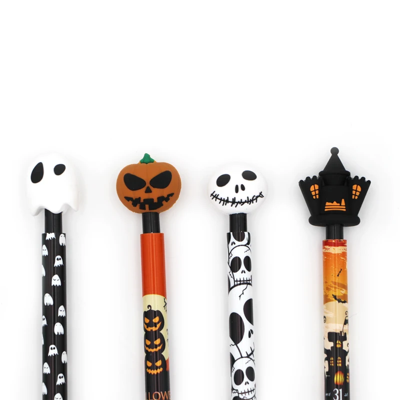 Creative ghost shape Halloween gift pen cute cartoon snowman tree Christmas pen for gifts