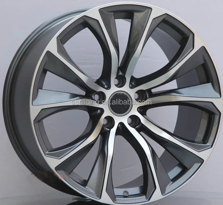 Gun Metal Machined Face 20 22 Inch Forged Aluminum Alloy Wheel Rims For F15 F16 5x112