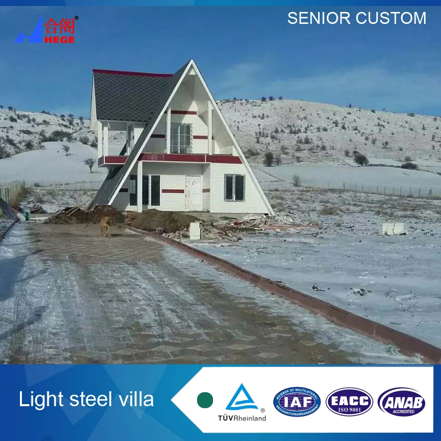 
China manufacturer triangle house Villa Light steel villa in Europe  (60666678953)