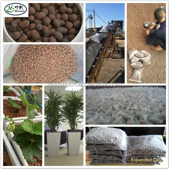 High strong storing water Expanded Clay pepples for Hydroponics