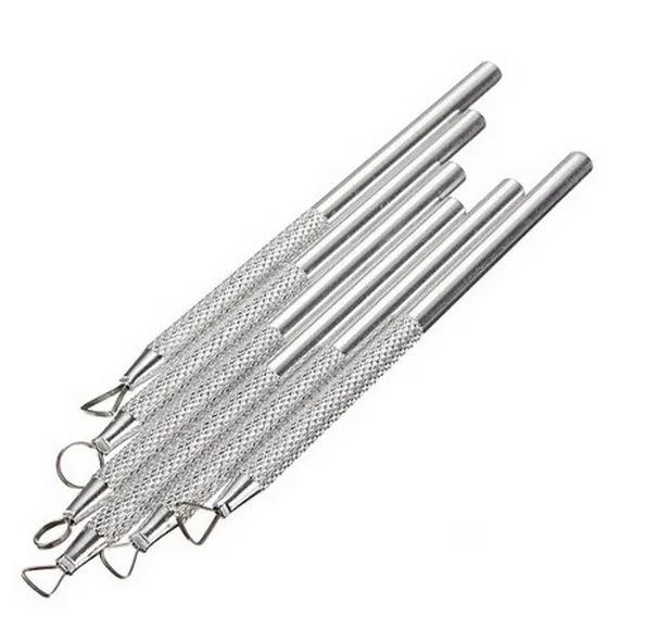 Yiwu bobao 6-piece set metal handle Pottery plaster clay sculpture and artist coloring clay scraper