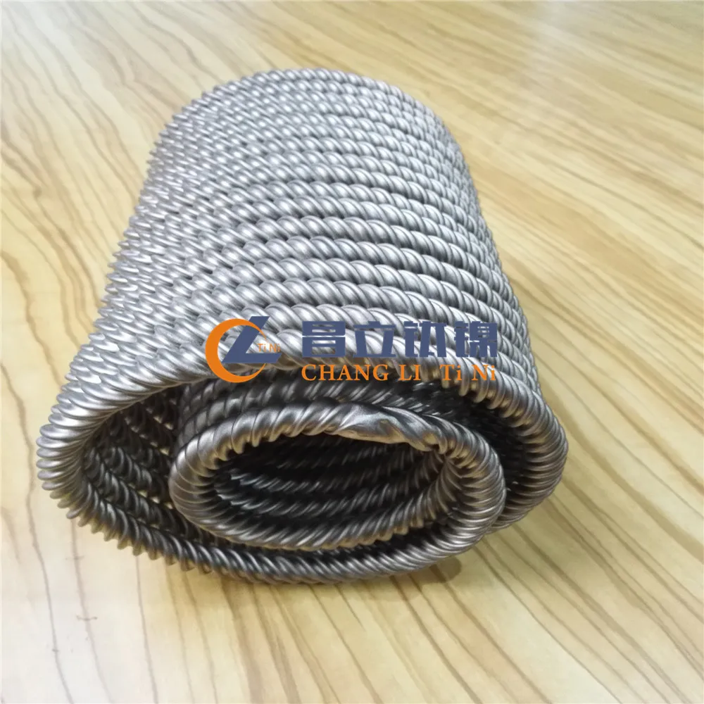 titanium coil heat exchanger with spiral tube