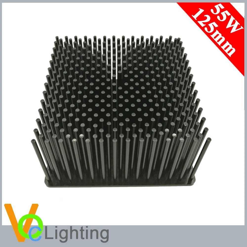 Square COB Vero29 55W Aluminum Pin Fin Passive Heatsink for LED Lighting