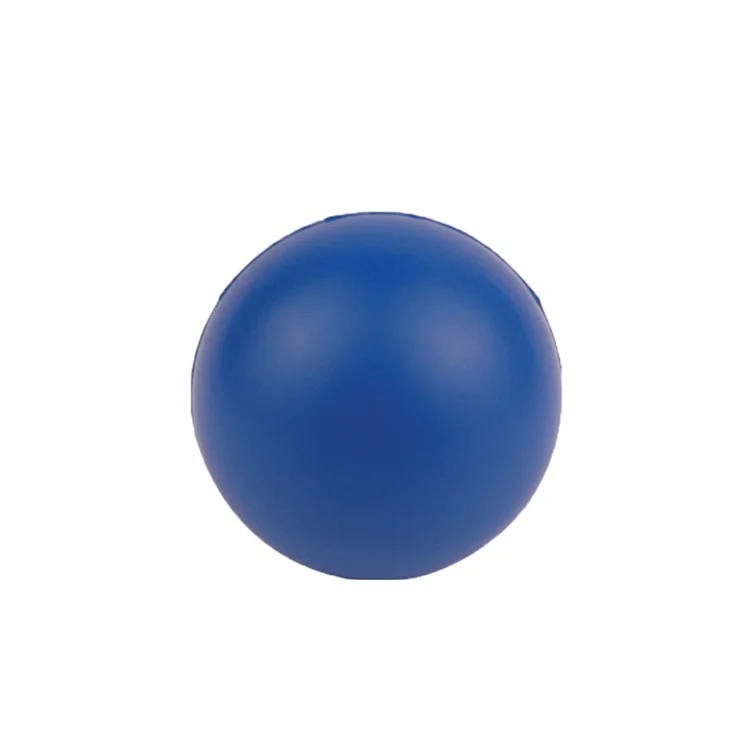 Factory Wholesales Pu Foam 6.3cm Diameter Round Stress ball Smiley Anti Custom PU round stress ball With Logo