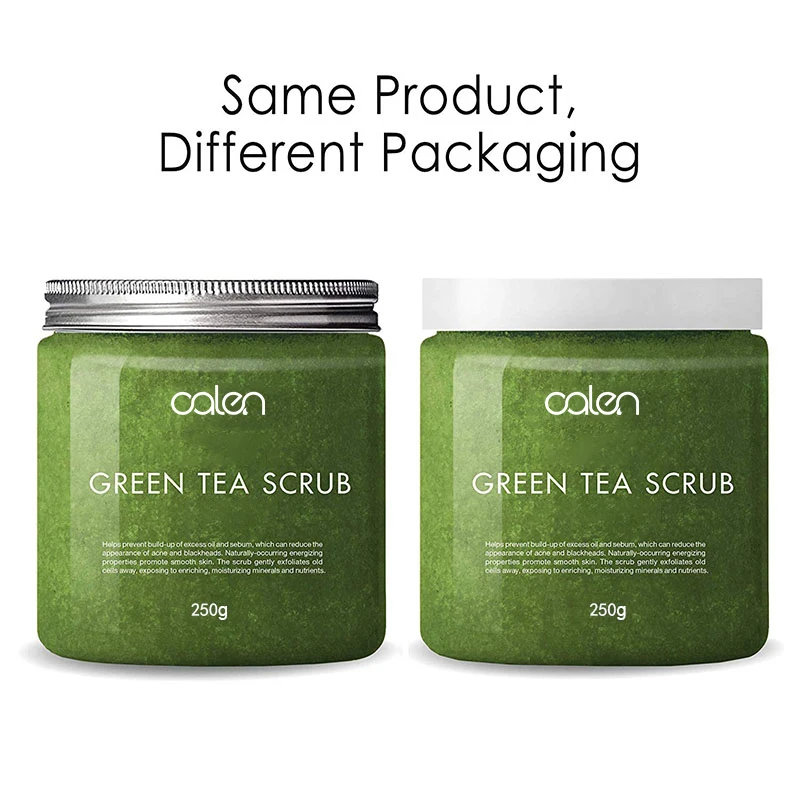 Private Label Gentle Formula Organic Exfoliating Deep Cleansing Green Tea For Body And Facial Care