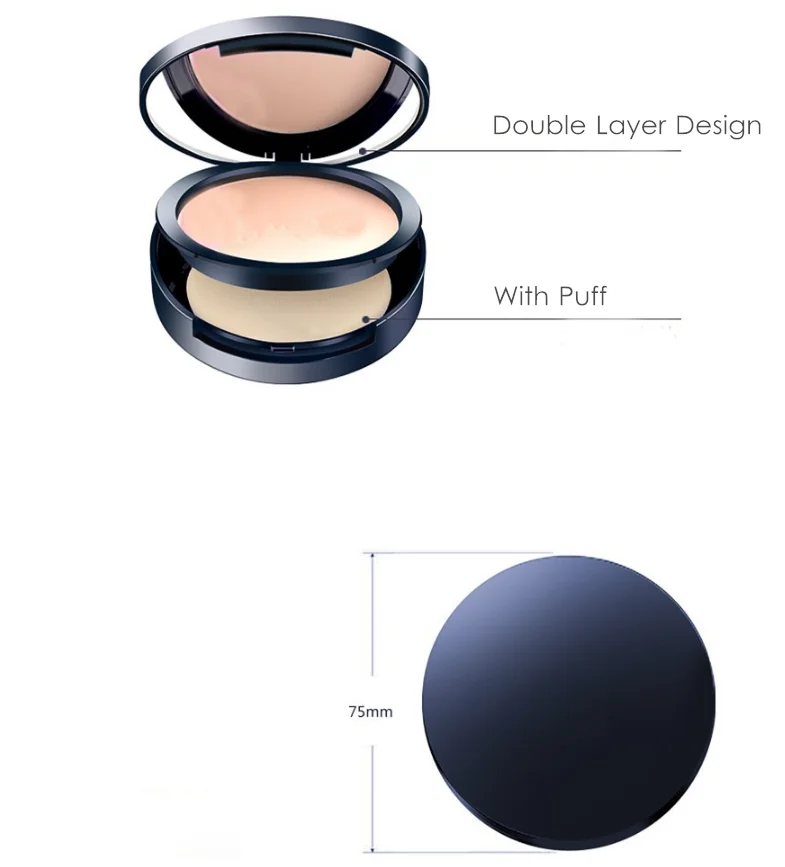 Best quality face powder cosmetics private label foundation for oily skin