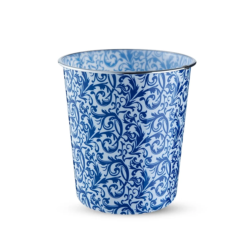 Decorative gold color hotel room dustbin plastic sale price