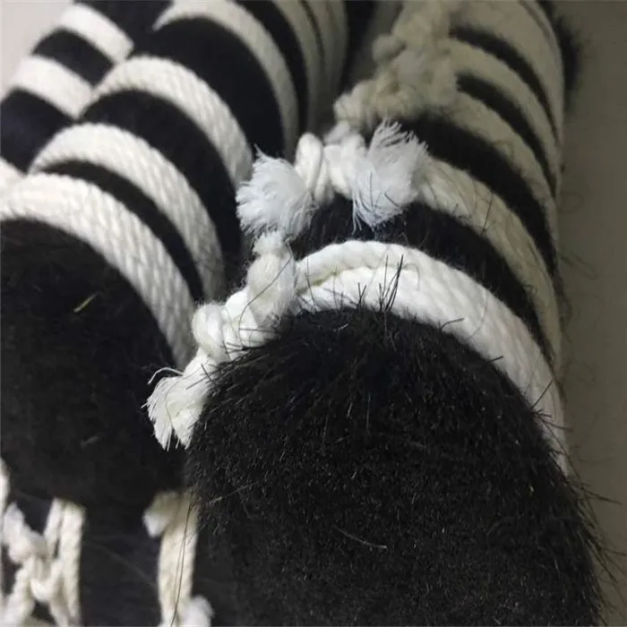 
Handmade Double Drawn Natural Black Horse Mane Hair Horse Tail Hair 