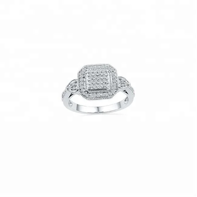 
 Лидер продаж, кольцо из стерлингового серебра с бриллиантовой рамкой и сердечками  