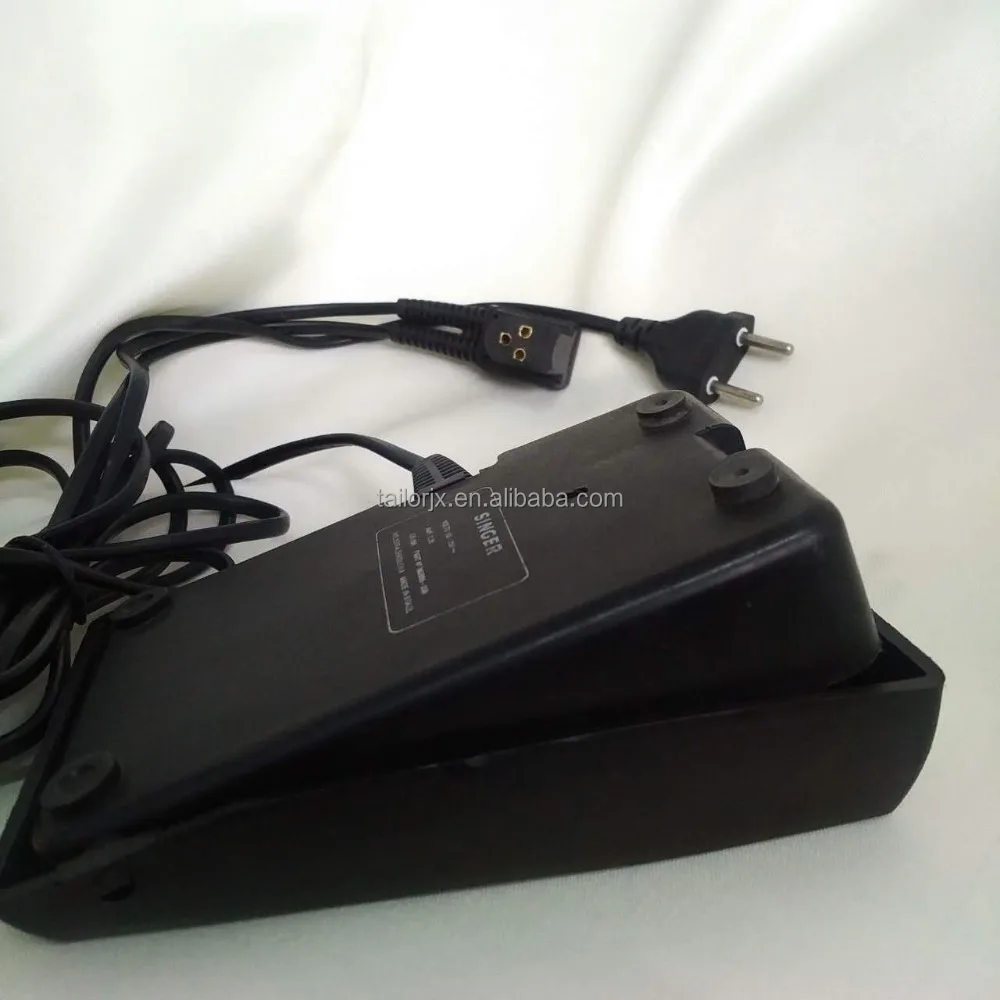 Cheap plastic speed controller foot pedal, controller pedal complete with power lead, an addition to household sewing machine