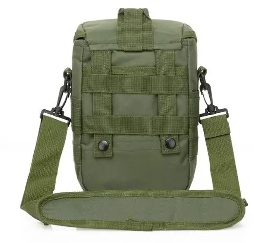 M6 outdoor tactical cell phone mobile phone camera one shoulder strap bag with molle systems on backside and both sides