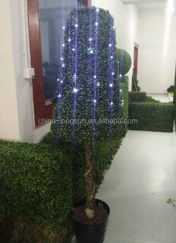 производитель настроить декор сада из светодиодов свет искусственные пластиковые самшита башня форма топиар дерево