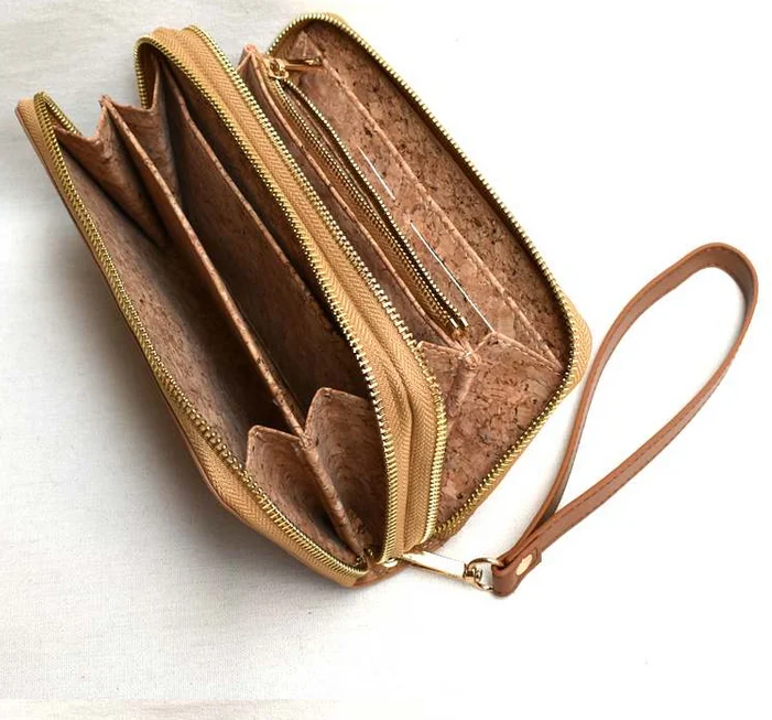 Natural Cork Leather Wallet for Men Clutch Wholesale