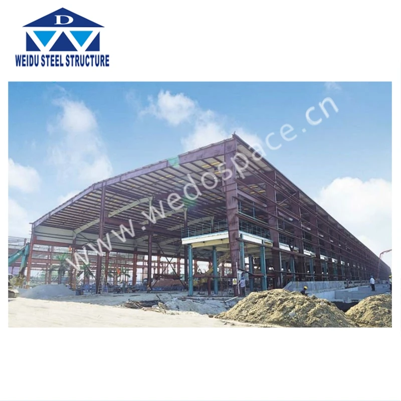 large span steel structure prefabricated warehouse For Agricultural House Cow Goat