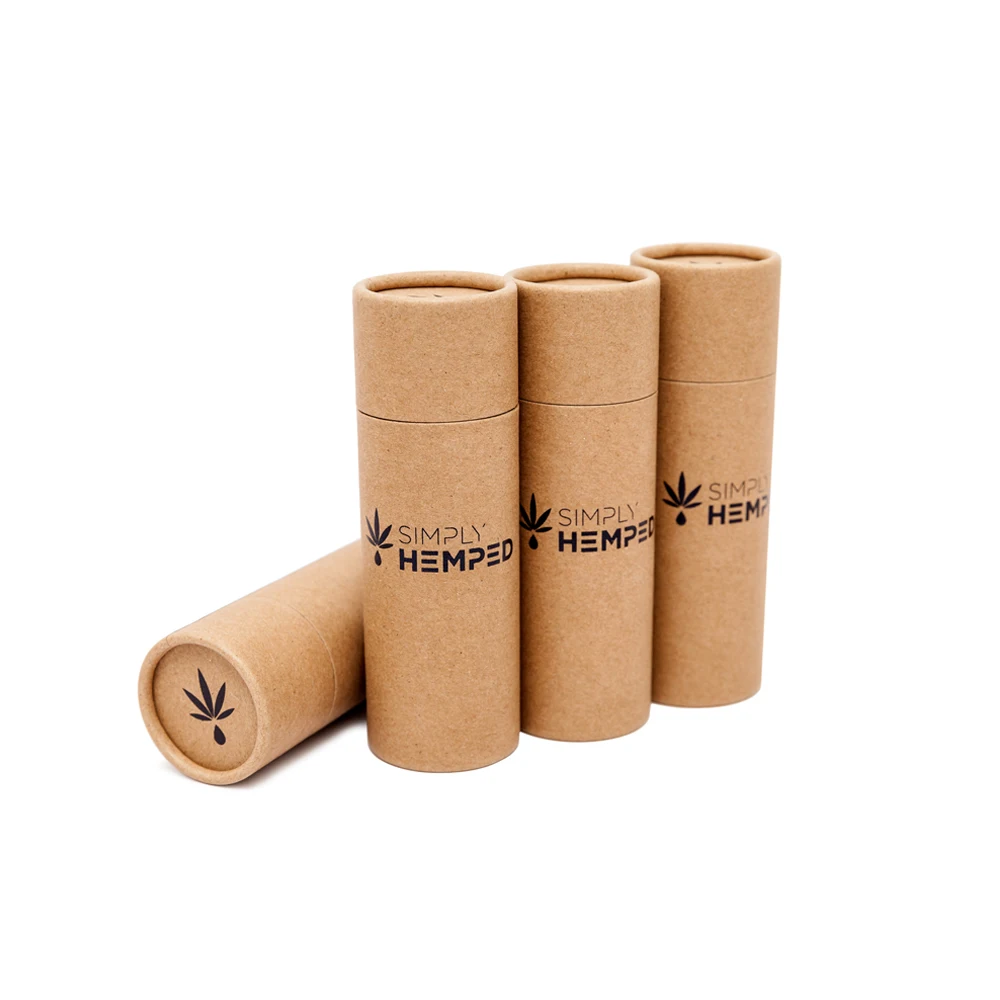 Luxury Hemp Oil Box Packaging Recyclable Oil  Paper Tube