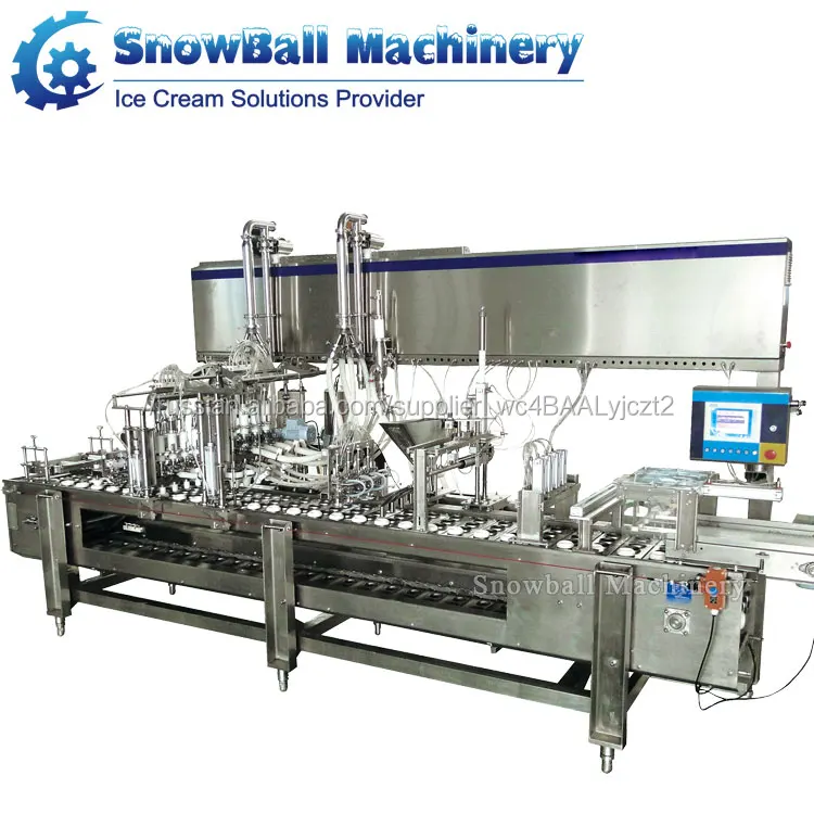 Линия для фасовки мороженого вафельного рожки и стаканчики