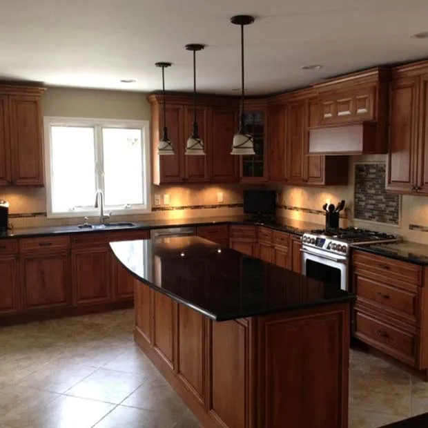 Kitchen furniture solid wood China made kitchen cabinets