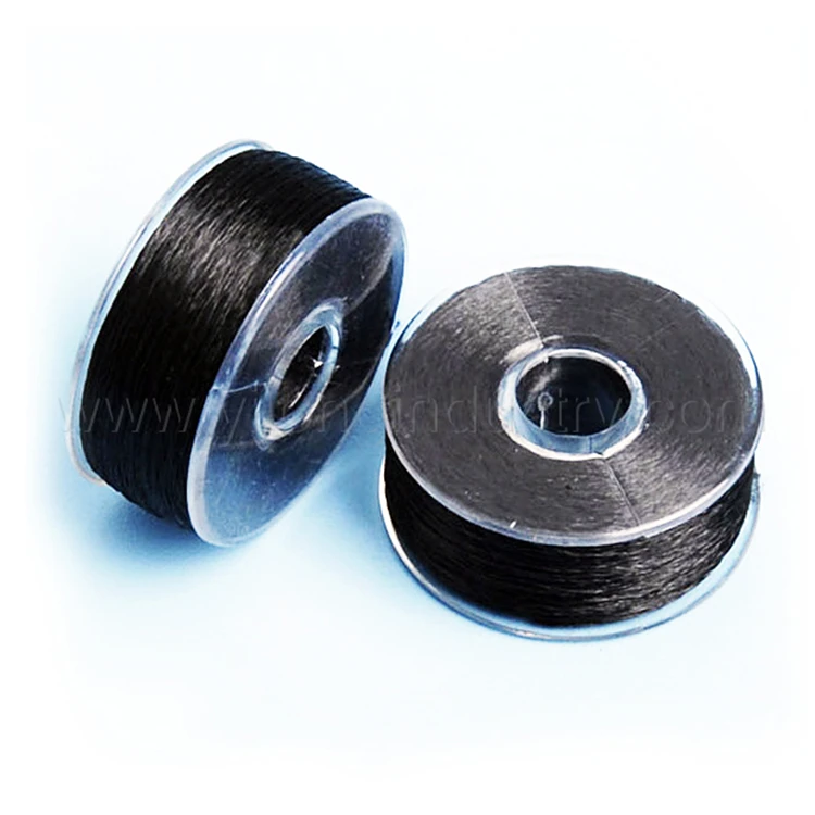 75D/2 Plastic side Embroidery pre wound bobbin thread