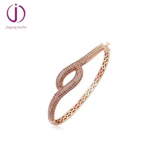 ready to ship indian bangles sex bangle cz stone bracelet women rose gold bangle