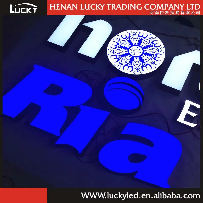 Waterproof Front Light Led Letters Outdoor Led Frontlit Epoxy Resin Sign