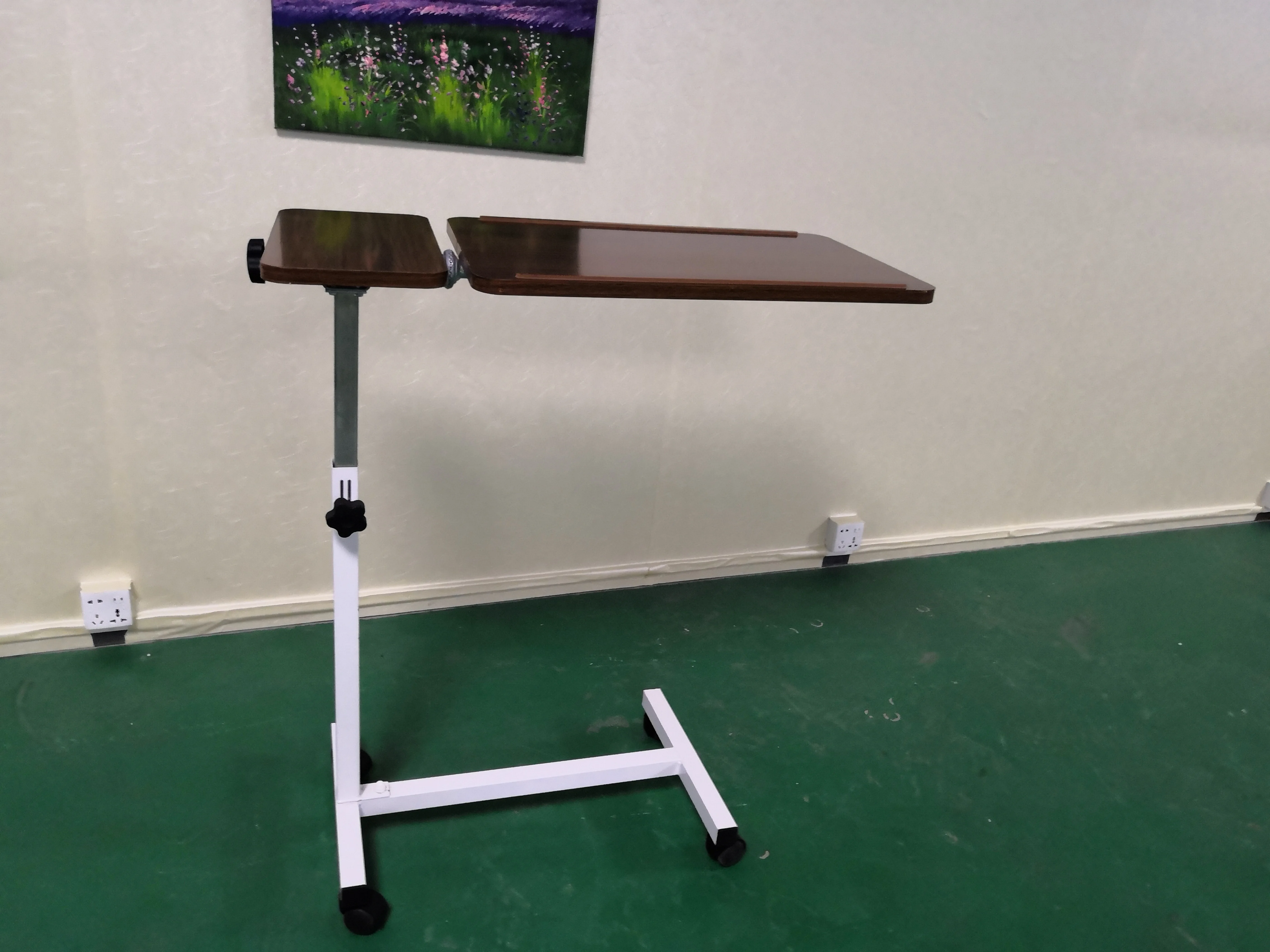 Деревянная панель для еды складной больничный регулируемый стол над кроватью