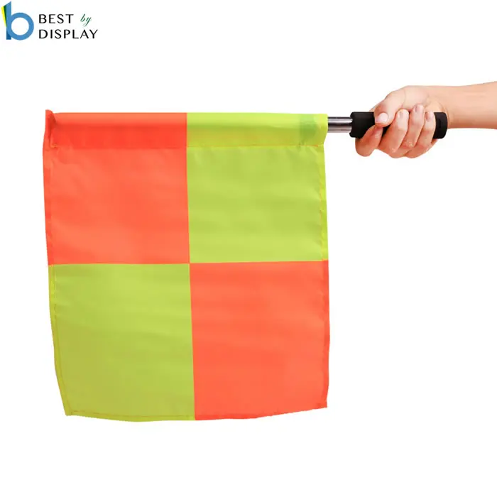 Custom foam handle football soccer referee lineman flags
