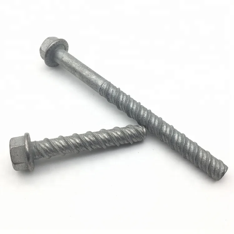 Galvanised Hex Flange Head Concrete Screw bolt
