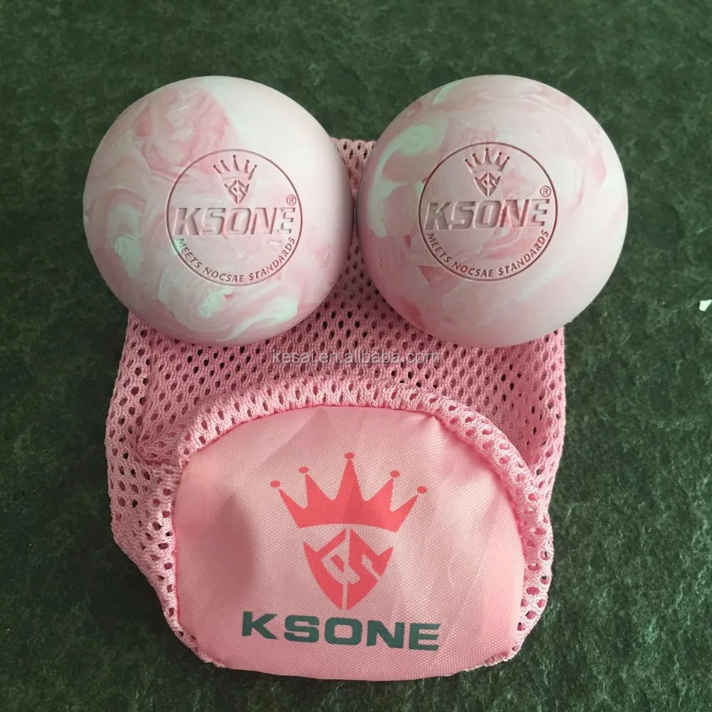 Массажные шарики KSONE из натурального каучука для Лакросса, распродажа на заказ, лазерная гравировка логотипа