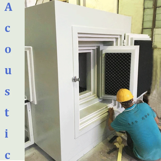 
sound isolation for testing noise cover rf anechoic chamber mobile audiometric box 
