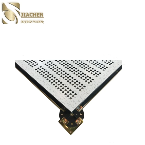 perforated raised access floor with no foaming filler