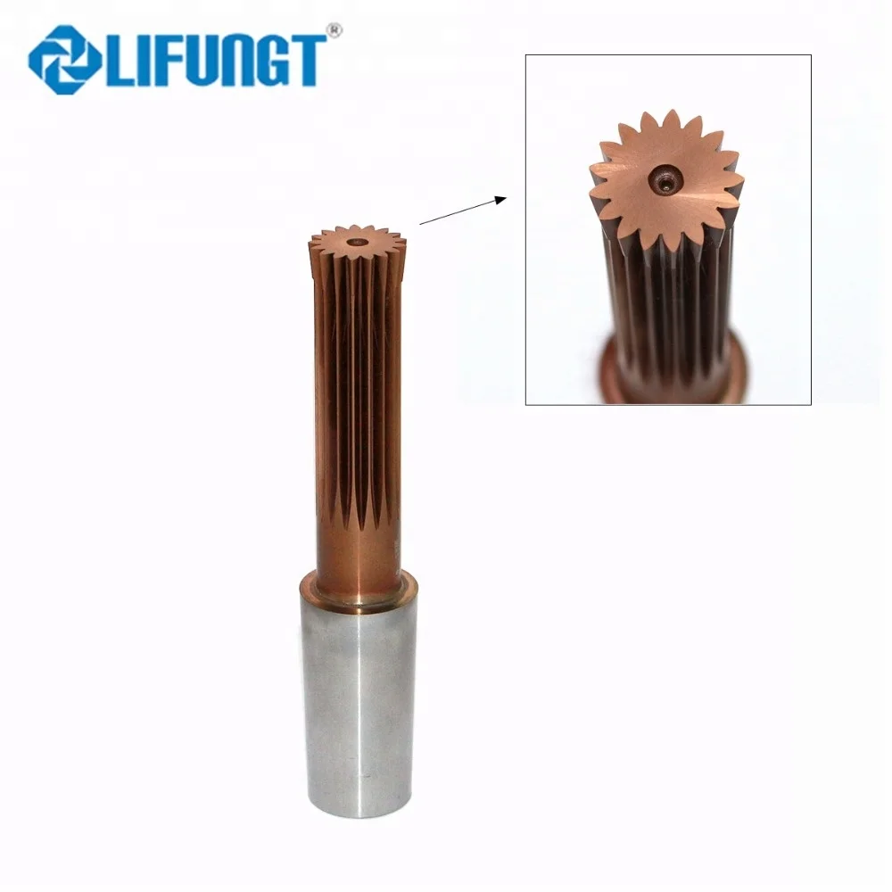 customized carbide M0.8 involute gear cutter gear shaper cutter