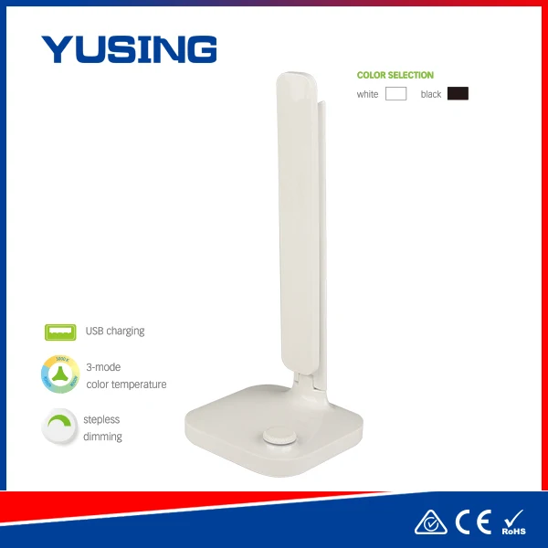 Business Office Dimmer USB Table Lamp With LCD Calendar Alarm Clock LED Lamp Table