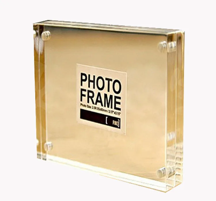 
Manufacturer customizes clear acrylic magnetic photo frames 