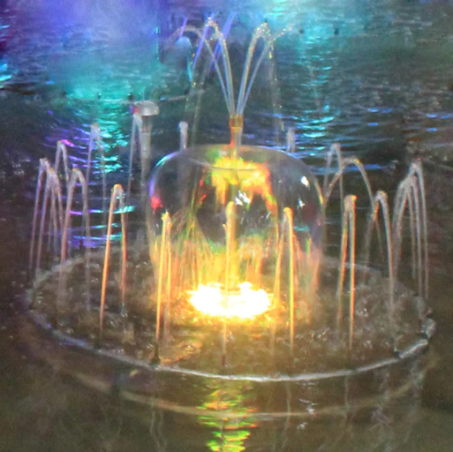 70CM Small Indoor Artificial Dancing Musical Water Fountain Double Nozzle Mini Fountain