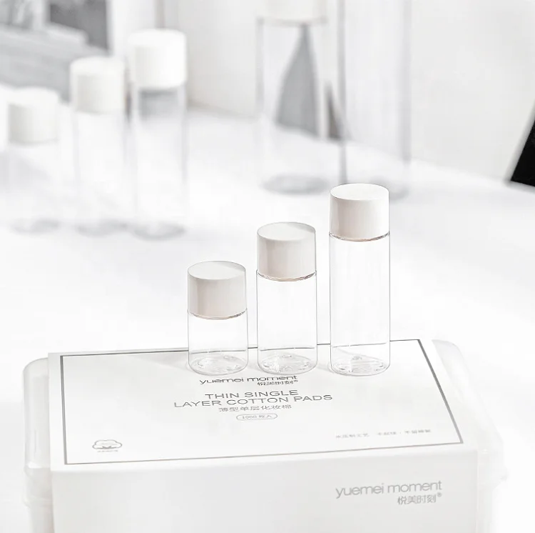 
30ml Screw Cap Travel Set Mini Clear Plastic Bottle with Stoppers 