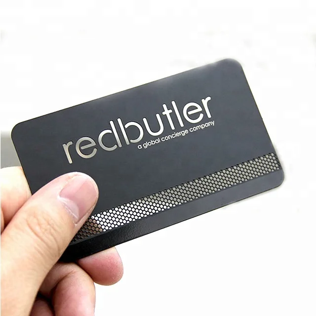 Etched silver golden metal business card/ Engraved silver metal card/silver business metal card