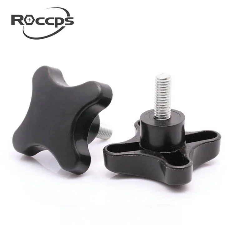 Plastic head screws threaded for Carbon steel Hexagonal plum blossom adhesive head screw