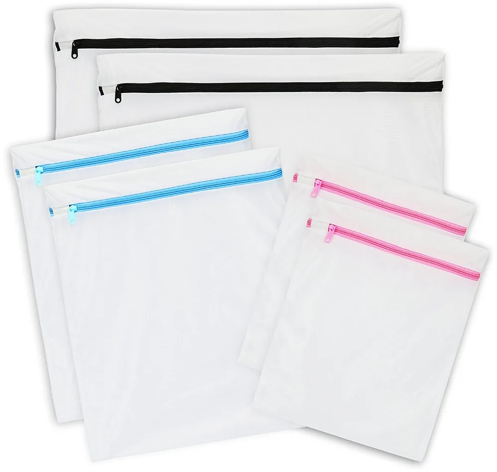 Lingerie Bag for Laundry Delicate Bra Hosiery Garment Effective Protection Mesh Zipper Laundry Washing Machine Bag