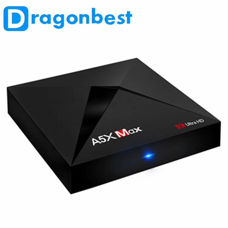 A5XMAX + Интернет-ТВ-приставка android 7 1 приставка google play store загрузка приложения RK3328 4 ГБ 32 tv-приставка с лучшим популярным кабелем
