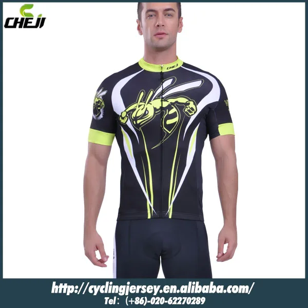 Новинка 2015 Cheji оса стиль черный цвет велоодежда высокое качество ткани принять обычаи