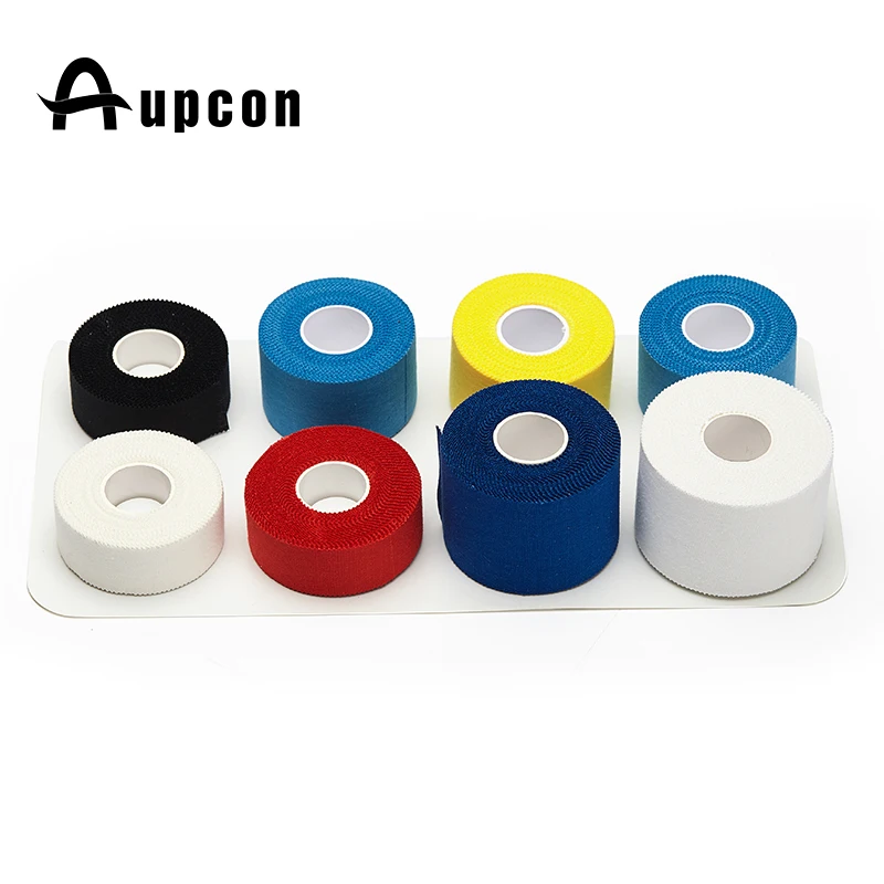 Aupcon non stretchable white wholesale bulk joint protection wrap sports athletic bandage tape