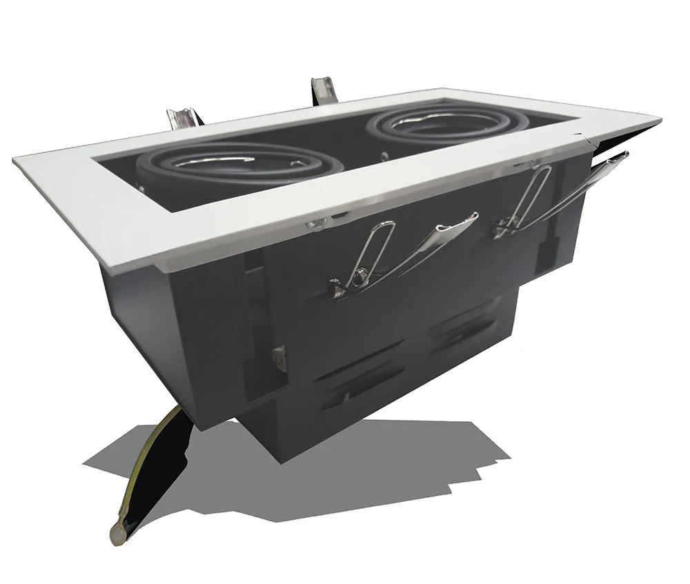 COB double head three head single head square wall washing grille light household hotel apartment ceiling Spot Light