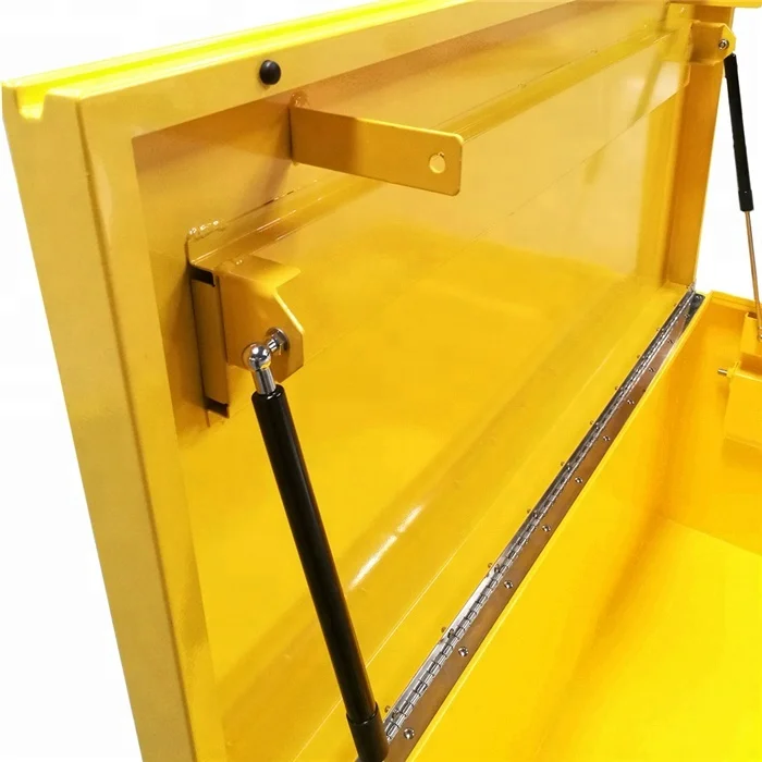 large yellow waterproof Steel rolling toolbox with wheel