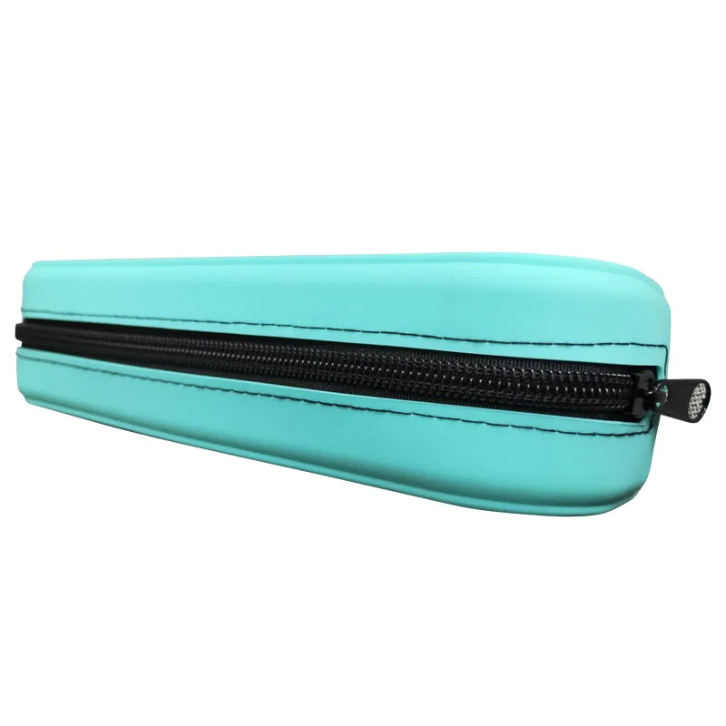 Custom Silicone School Pencil Case Pencil-box With Nylon Zipper for Students Soft pencil bag
