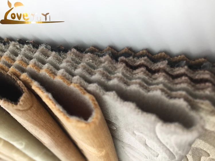 
100% Polyester black sofa fabric upholstery korea velvet fabric 