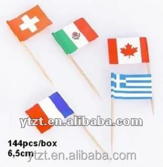 Бумажный Печатный флаг зубочисток