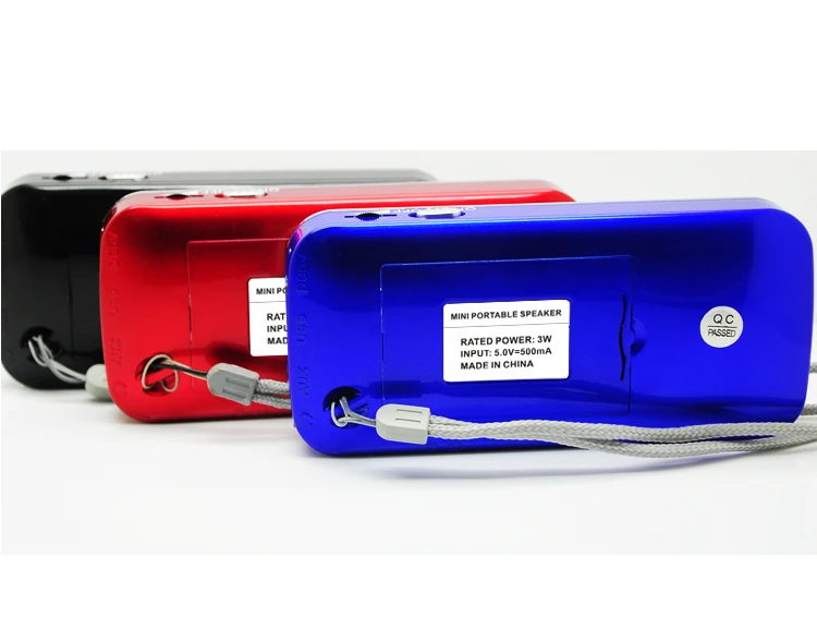 best gift multifunction usb tf card mp3 music plyer FM radio speakers card speaker with led flashlight