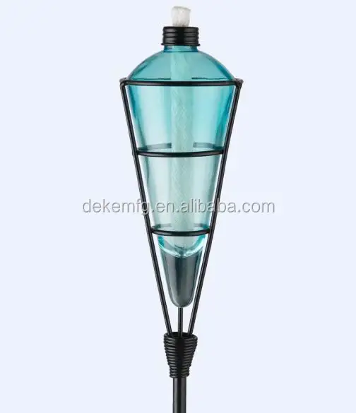 5FT Glass Canister Garden Torch