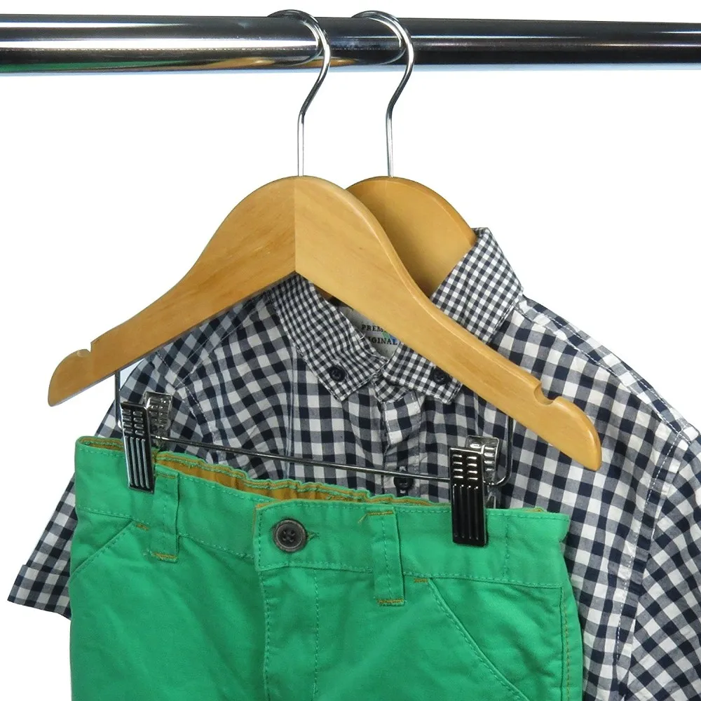 White baby hanger wood Coat Hangers skirt hangers