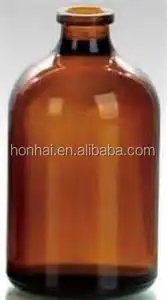 100 ml type II and III amber injection glass vial for antibiotics